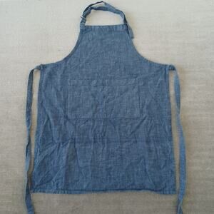 Hearth & Hand With Magnolia 100% Cotton Blue Denim Apron Pockets Unisex Cooking